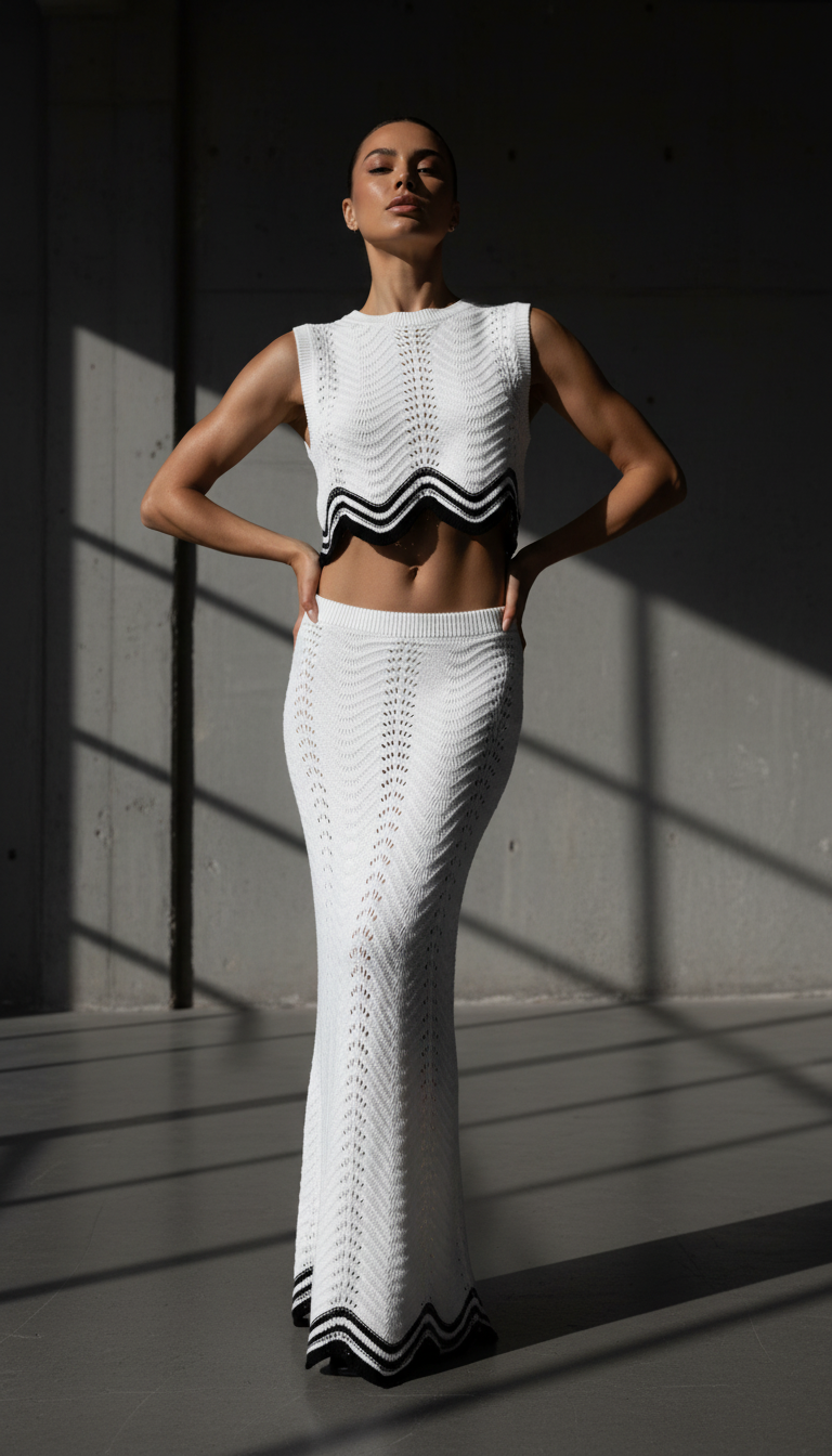 Bold editorial styling generated from a single product photo